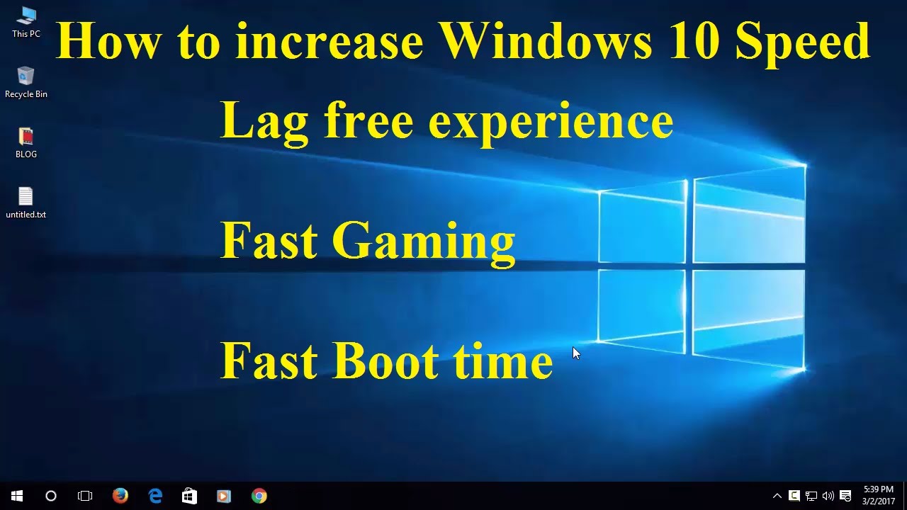 How to speed up windows 10 startup